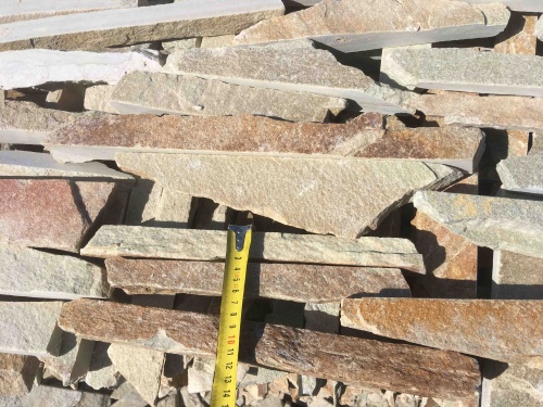 Горбушка златолит золотистый для облицовки купить в Белорецке