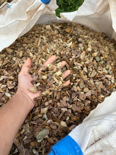 Златолит персиковый декоративная каменная крошка купить в Белорецке