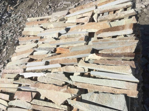 Горбушка златолит золотистый для облицовки купить в Белорецке